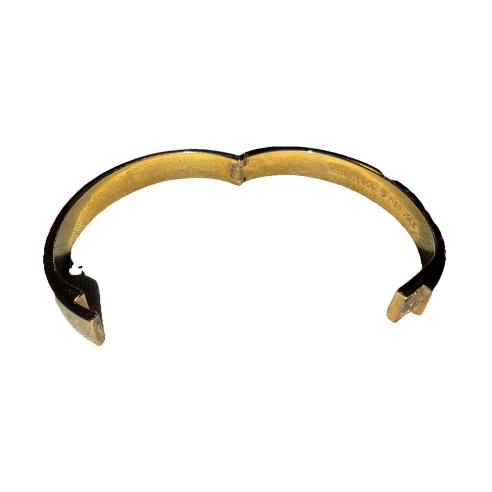 Kate Spade New York Good As Gold Logo Bangle Bracelet Women's Fashion Jewelry - Picture 8 of 9